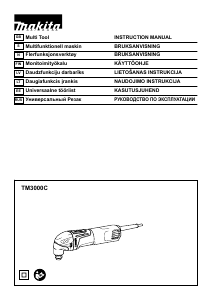 Kasutusjuhend Makita TM3000CX1J Multitööriist