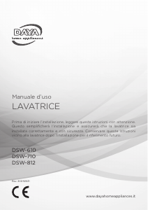 Manuale DAYA DSW-610 Lavatrice