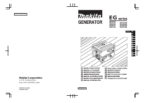 Handleiding Makita EG241A Generator