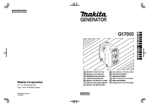 Handleiding Makita G1700I Generator