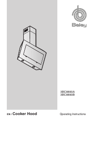 Manual Balay 3BC8890B Cooker Hood
