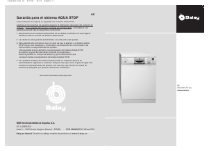 Manual Balay 3VF341ND Dishwasher