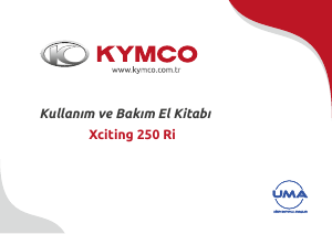 Kullanım kılavuzu Kymco xciting 350 Ri Skuter