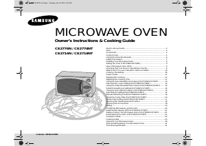 Manual Samsung CE2774N Microwave