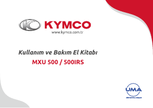 Kullanım kılavuzu Kymco MXU 500 ATV (taşıt)