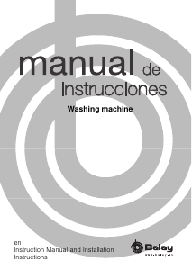 Manual Balay 3TI60101A Washing Machine