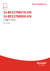 Manual Sharp SJ-BF227M01X-EN Fridge-Freezer