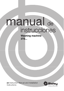 Manual Balay 3TS873BC Washing Machine