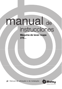 Manual Balay 3TS976XA Máquina de lavar roupa