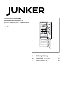 Manuál Junker JC87BCSF0 Lednice s mrazákem