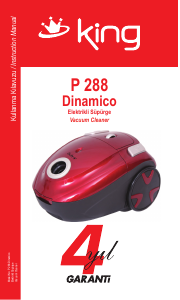 Manual King P 288 Dinamico Vacuum Cleaner