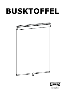 Manual de uso IKEA BUSKTOFFEL Estor enrollable