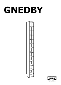 Посібник IKEA GNEDBY Книжкова шафа