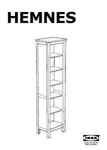 Bedienungsanleitung IKEA HEMNES (49x37x197) Bücherregal