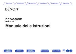 Manuale Denon DCD-600NE Lettore CD