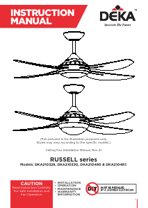 Manual DEKA DKA210328 Ceiling Fan