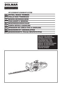 Manual de uso Dolmar HT-2375D Tijeras cortasetos
