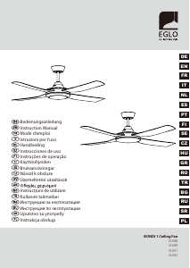 Használati útmutató Eglo 35091 Bondi Mennyezeti ventilátor