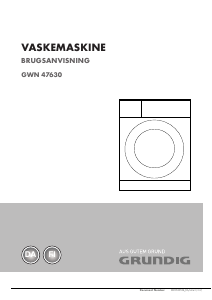 Brugsanvisning Grundig GWN 47630 Vaskemaskine