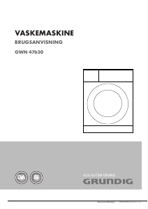 Käyttöohje Grundig GWN 47630 Pesukone