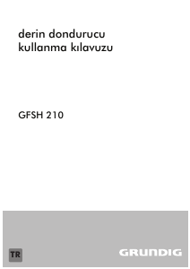 Kullanım kılavuzu Grundig GFSH 210 Dondurucu