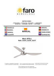 Руководство Faro Atoll Потолочный вентилятор