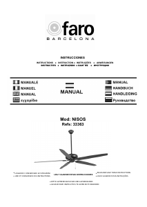 Руководство Faro Nisos Потолочный вентилятор