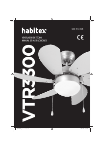 Manual de uso Habitex VTR3300 Ventilador de techo