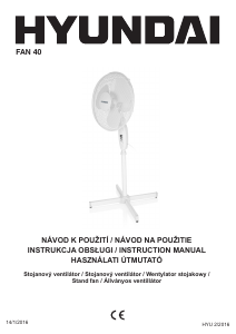 Instrukcja Hyundai Fan 40 Wentylator