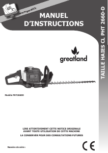 Mode d’emploi Greatland CL PHT 2660-D Taille-haies