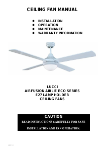 Manual Lucci Airlie Eco Ceiling Fan