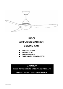 Mode d’emploi Lucci Mariner Ventilateur de plafond