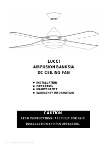 Manual Lucci Banksia Ceiling Fan