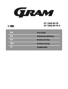 Manual Gram KF 3366-90 FN Fridge-Freezer