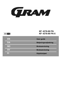 Handleiding Gram KF 4376-90 FN X Koel-vries combinatie