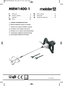 Instrukcja Meister MRW1400-1 Mieszarka ręczna