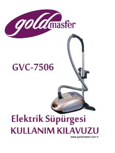 Kullanım kılavuzu Goldmaster GVC-7506 Elektrikli süpürge