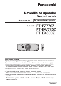 Priročnik Panasonic PT-EW730Z Projektor