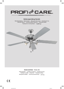 Manual Proficare PC-DVL 3078 Ceiling Fan