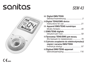 Bedienungsanleitung Sanitas SEM 43 TENS-Gerät