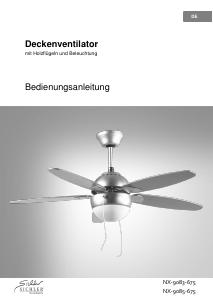 Mode d’emploi Sichler NX-9085-675 Ventilateur de plafond