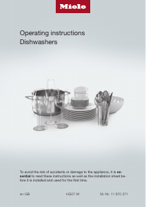Manual Miele G 7160 SCVi AutoDos Maşină de spălat vase