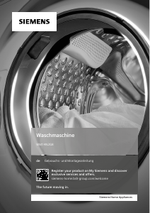 Bedienungsanleitung Siemens WM14N2G8 Waschmaschine