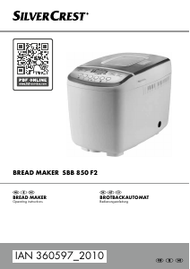 Manual SilverCrest IAN 360597 Bread Maker