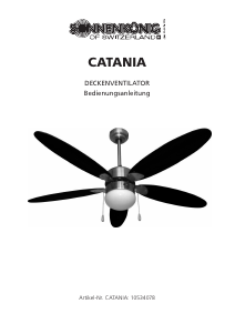 Manuale Sonnenkönig Catania Ventilatore da soffitto