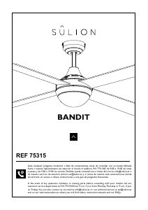 Mode d’emploi Sulion Bandit Ventilateur de plafond