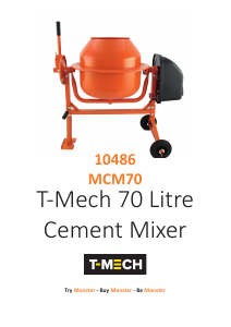 Handleiding T-Mech MCM70 Cementmixer