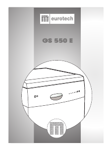 Bedienungsanleitung Eurotech GS 550 E Geschirrspüler