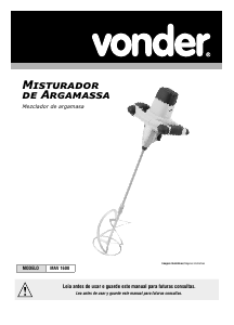 Manual de uso Vonder MAV 1600 Mezclador de cemento