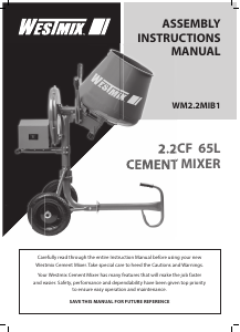 Manual Westmix WM2.2MIB1 Cement Mixer